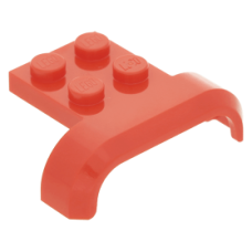 LEGO sárhányó 4×3×1, piros (28326)