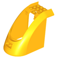 LEGO vonat eleje 6×9×7, világos narancssárga (37493)