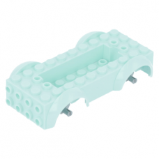 LEGO járműalap (autó) 5×10×2 1/2 bemélyedéssel (6×2), világos vízzöld (11650c02)