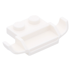 LEGO lapos elem 1×2 versenyautó ráccsal 4×1×2/3, fehér (50949)