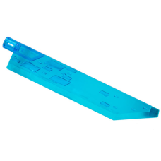 LEGO propeller 1 lapátos tengely csatlakozóval (14 hosszú)/penge, átlátszó sötétkék (65184)
