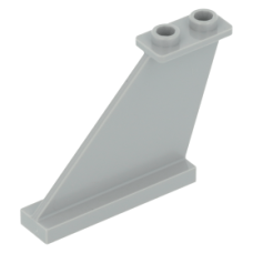 LEGO repülő függőleges vezérsík/farokrész 4×1×3, világosszürke (2340)