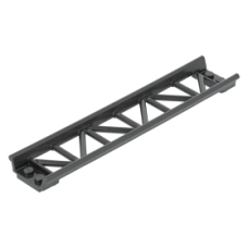 LEGO sín egyenes 2×16, gyöngyház sötétszürke (25059)