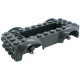 LEGO járműalap (autó) 5×10×2 1/2 bemélyedéssel (6×2), sötétszürke (11650)