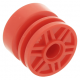 LEGO kerék/kerékbelső Ø 18mm x 14mm pin csatlakozó lyukkal, piros (55981)