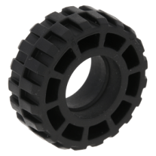 LEGO gumikerék Ø 37mm x 14mm, fekete (35578)