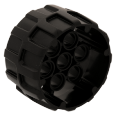 LEGO kerék 37mm×22mm 7 pin csatlakozóval, gyöngyház sötétszürke (22410)