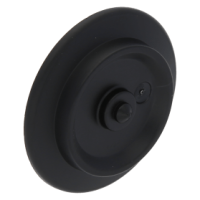 LEGO vonatkerék, fekete (57878)