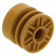 LEGO kerék/kerékbelső Ø 18mm x 14mm pin csatlakozó lyukkal, gyöngyház arany (55981)