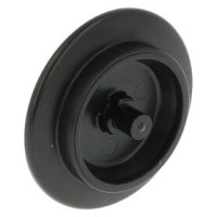 LEGO vonatkerék pin csatlakozóval, fekete (38340)