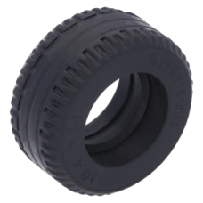LEGO gumikerék Ø 30.4mm x 14mm, fekete (58090)