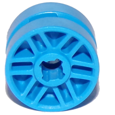 LEGO kerék/kerékbelső Ø 14mm x 9.9mm, sötét azúrkék (11208)