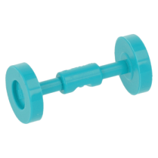 LEGO kocsi/gördeszka kerék, sötét türkizkék (2496)