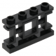 LEGO kerítés 1×4×2 keleti rács mintával tetején négy bütyökkel, fekete  (32932)