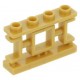 LEGO kerítés 1×4×2 keleti rács mintával tetején négy bütyökkel, gyöngyház arany (32932)