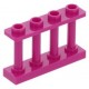 LEGO kerítés 1×4×2 tetején négy bütyökkel, bíborvörös (15332)