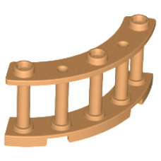 LEGO kerítés negyedkör 4x4x2, középsötét testszínű (21229)