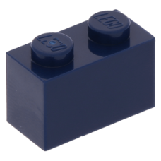 LEGO kocka 1x2, sötétkék (3004)