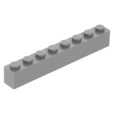 LEGO kocka 1x8, sötétszürke (3008) LEGO kocka 1x8, sötétszürke (3008)