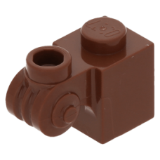 LEGO kocka 1x1 tekercs mintával és egy bütyökkel, vörösesbarna (20310)