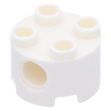 LEGO henger 2x2 oldalán lyukkal, fehér (17485)