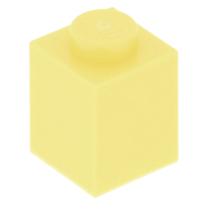 LEGO kocka 1x1, világossárga (3005)