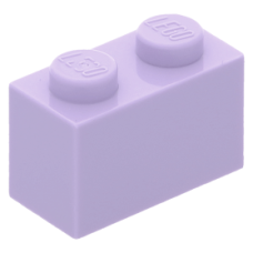 LEGO kocka 1x2, levendulalila (3004)