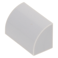 LEGO kocka 1×2×1 íves, világosszürke (37352)