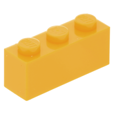 LEGO kocka 1x3, világos narancssárga (3622)