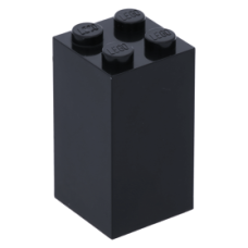 LEGO kocka 2×2×3, fekete (30145)