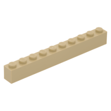 LEGO kocka 1x10, sárgásbarna (6111) LEGO kocka 1x10, sárgásbarna (6111)