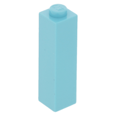 LEGO kocka 1x1x3, közép azúrkék (14716)