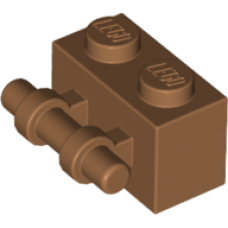 LEGO kocka 1x2 oldalán fogantyúval, középsötét testszínű (30236)