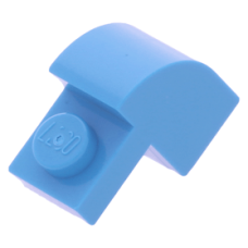 LEGO kocka 1x2×1/3 ívelt, sötét azúrkék (6091)