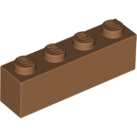 LEGO kocka 1x4, középsötét testszínű (3010)
