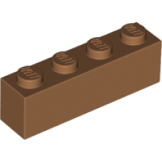 LEGO kocka 1x4, középsötét testszínű (3010)