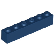 LEGO kocka 1x6, sötétkék (3009)