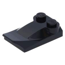 LEGO kocka 2 x 3 x 2/3 két bütyökkel és szárnnyal, fekete (47456)