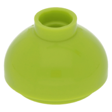LEGO henger 2x2 kupola alja, lime (15395)