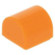 LEGO kocka 1×1×2/3 íves, narancssárga (49307)