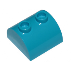 LEGO kocka 2x2 íves, sötét azúrkék (30165)