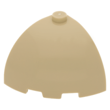LEGO henger sarok 3×3×2 kupola tető, sárgásbarna (88293)