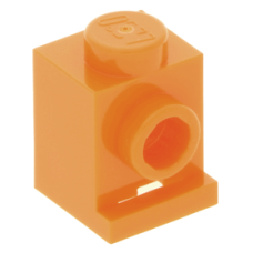 LEGO kocka 1x1 oldalán egy bütyökkel (headlight), narancssárga (4070)