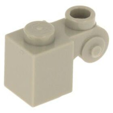 LEGO kocka 1x1 tekercs mintával és egy bütyökkel, világosszürke (20310)