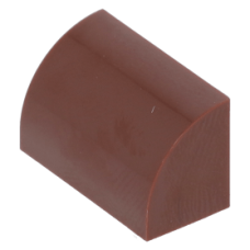 LEGO kocka 1×2×1 íves, vörösesbarna (37352)