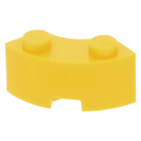 LEGO kocka 2x2 íves sarok, sárga (85080)