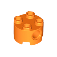 LEGO henger 2x2 oldalán lyukkal, narancssárga (17485)