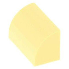 LEGO kocka 1×2×1 íves, világossárga (37352)