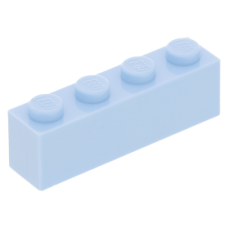 LEGO kocka 1x4, világoskék (3010)
