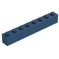LEGO kocka 1x8, sötétkék (3008)
